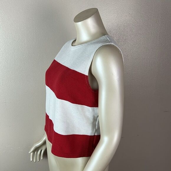 Women’s vintage EXPRESS sleeveless crop top shirt bangs large L - Picture 4 of 7